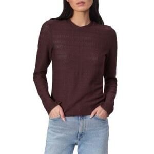 NWT Rag & Bone Julia Textured Knit Crewneck Long Sleeve Top Size Small